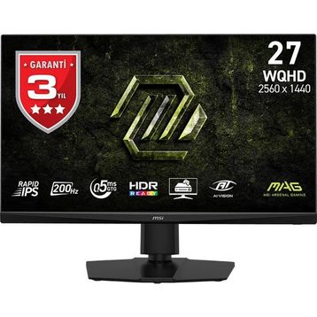 MSI MAG 272QPF E20 27 inç 200Hz 0.5ms Pivot Oyuncu Monitorü