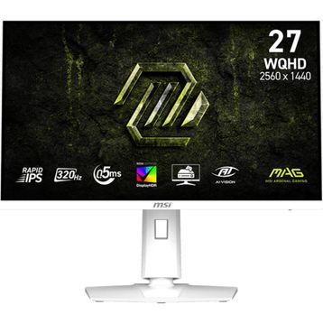 MSI MAG 274QRFW X32 27 inç 320Hz 0.5ms Pivot IPS Beyaz Oyuncu Monitörü