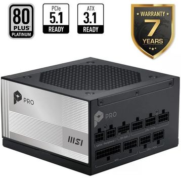 MSI PRO A1000PL PCIE5 Gen5.1 1000 W Power Supply