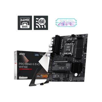 MSI Pro B840-S Evo WIFI6E AMD AM5 DDR5 ATX Anakart