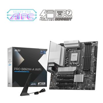 MSI Pro B860M-A WiFi Intel LGA1851 DDR5 Micro ATX Anakart