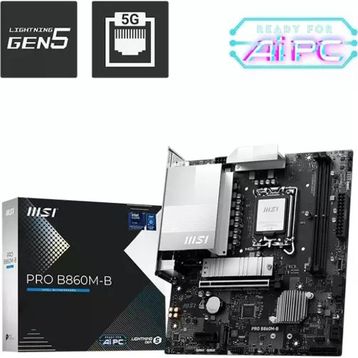 MSI Pro B860M-B Intel LGA1851 DDR5 Micro ATX Anakart