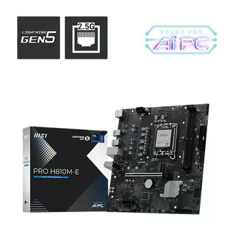 MSI Pro H810M-E Intel LGA1851 DDR5 Micro ATX Anakart