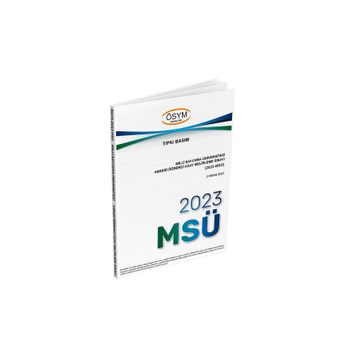 MSÜ 2023 Çıkmış Sorular Tıpkı Basım - Dizgi Kitap