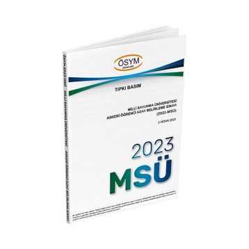 MSÜ 2023 Çıkmış Sorular Tıpkı Basım - Dizgi Kitap