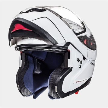 MT Atom Sv Solid Gloss Çene Açılır Siyah Motosiklet Kaskı