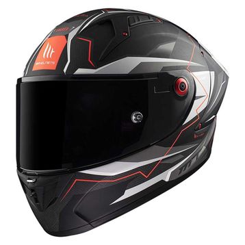 MT Kre+ Plus Carbon Kraker Full Face Siyah Motosiklet Kaskı