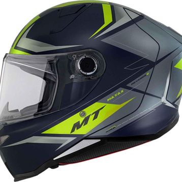 Mt Revenge 2 Hatax C3 Mat Full Face Siyah - Sarı Motosiklet Kaskı