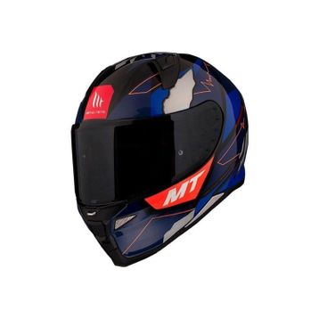 MT Revenge 2 Hector Garzo A7 Full Face Siyah Mavi Motosiklet Kaskı