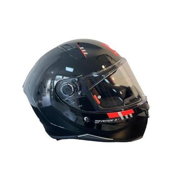 MT Revenge 2 Solid A1 Gloss Full Face Siyah Motosiklet Kaskı