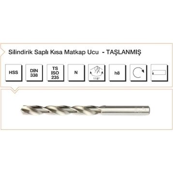 Mte DİN 338 12 mm Matkap Ucu