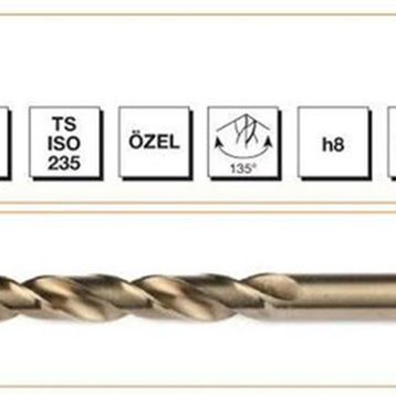 MTE Din 338 8.5 mm Altın Matkap Ucu