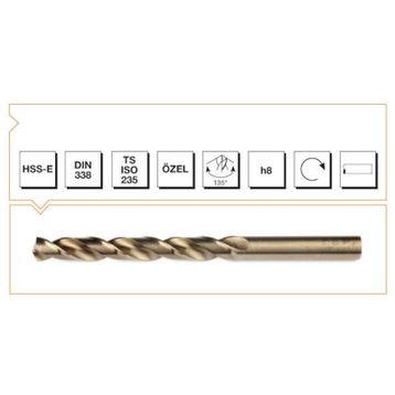 Mte DİN 338 RN 4.5 mm Matkap Ucu