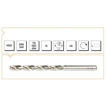 Mte DİN 340 RN 11 mm Matkap Ucu