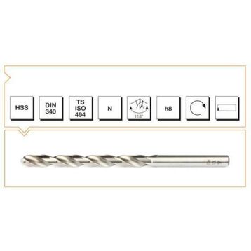 Mte Din 340RN 5.4 mm Matkap Ucu