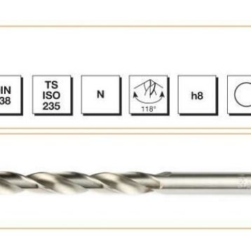 MTE HSS DIN 338 5 mm Taşlanmış Matkap Ucu