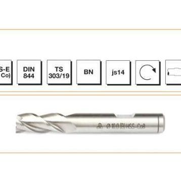 MTE HSSE DIN 844/BN 3 mm Kısa Parmak Freze