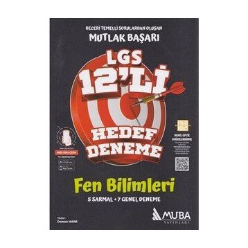 Muba Yayınları - 8. Sınıf LGS Fen Bilimleri 12 Hedef Deneme