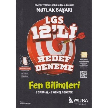 Muba Yayınları - 8. Sınıf LGS Fen Bilimleri 12 Hedef Deneme