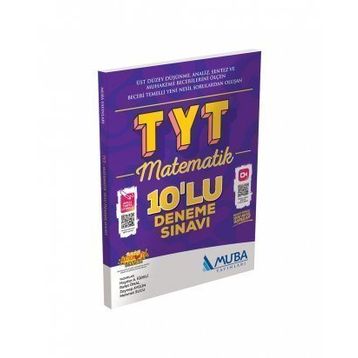 Muba Yayınları TYT Matematik 10 Deneme Sınavı