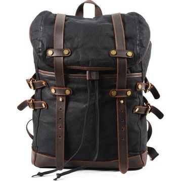 Muchuan 9159X Siyah Kanvas Günlük Sırt Çantası