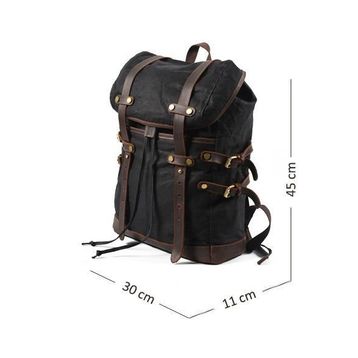 Muchuan 9159X Siyah Kanvas Günlük Sırt Çantası