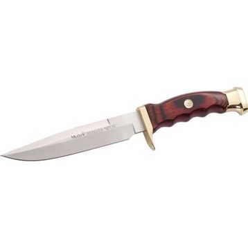 Muela Ranger 12 Coral Pakkawood Ağaç Saplı Pirinç Başlıklı Ranger Bıçak