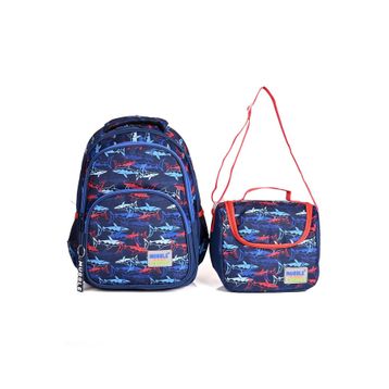 Muggle MU-006 Shark Okul Sırt Çantası 2li Set