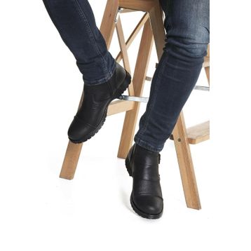 Muggo Men M1001 Siyah Soğuk Geçirmez Kürklü Erkek Bot
