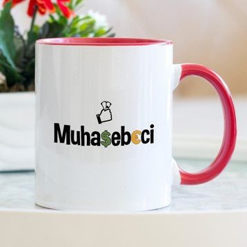 Muhasebeci Kırmızı Kupa Bardak