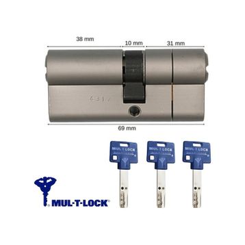 Mul-T-Lock 7x7 3 Anahtarlı Kapı Kilidi Tuzaklı Barel
