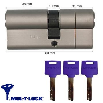 Mul-T-Lock MTL 400 69 mm Tuzaklı Bilyalı Kapı Kilidi