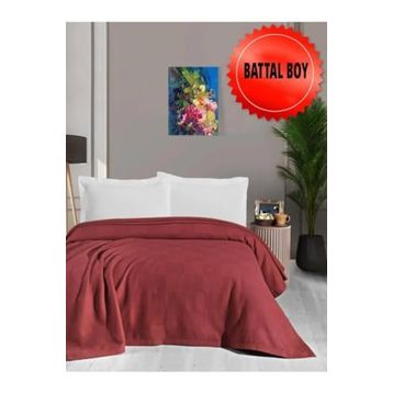 Mulberry Waflle Kırmızı 240x260 cm Pike Battaniye
