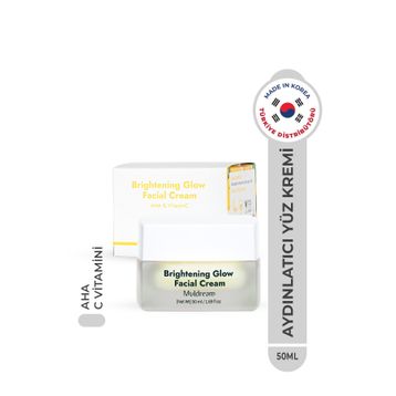 Muldream Brightening Glow Facial Cream Aha ve C Vitamin Kore 50 ml Canlandırıcı Aydınlatıcı Nemlendirici Krem