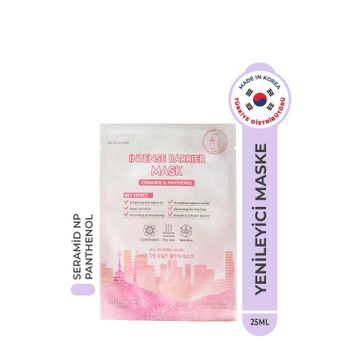 Muldream Intense Barrier Mask Kuru ve Hassas Cilt Onarıcı Bariyer Güçlendirici Kore 25 ml Kağıt Yüz Maskesi