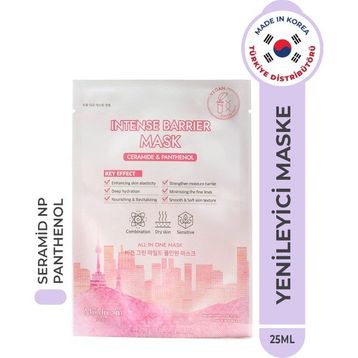 Muldream Intense Barrier Mask Kuru ve Hassas Cilt Onarıcı Bariyer Güçlendirici Kore 25 ml Kağıt Yüz Maskesi