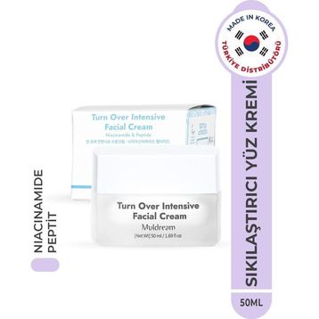 Muldream Turn Over Intensive Facial Cream Niacinamide ve Peptid Sıkılaştırıcı Nemlendirici Kore 50 ml Krem