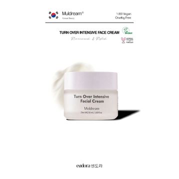 Muldream Turn Over Intensive Facial Cream Niacinamide ve Peptid Sıkılaştırıcı Nemlendirici Kore 50 ml Krem