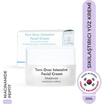 Muldream Turn Over Intensive Facial Cream Niacinamide ve Peptid Sıkılaştırıcı Nemlendirici Kore 50 ml Krem