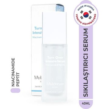 Muldream Turn Over Intensive Serum Niacinamide ve Peptid Sıkılaştırıcı Yenileyici Kore 40 ml Serum
