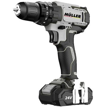 Müller Germany V-Power 2400 Darbeli XR Li-Ion Çift Akülü Şarjlı Vidalama Matkap