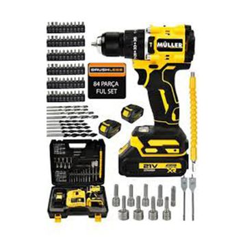 Müller Germany X-Torq Çift Metal Şanzıman 27 Parça Çift Akülü Vidalama Matkap