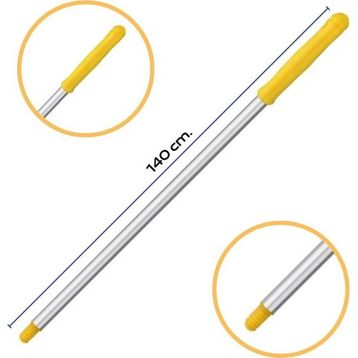 Mulpex Premium Kalite Delikli 140 cm Sarı Alüminyum Eloksallı Sap