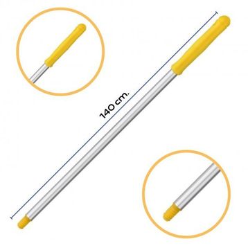 Mulpex Premium Kalite Delikli 140 cm Sarı Alüminyum Eloksallı Sap