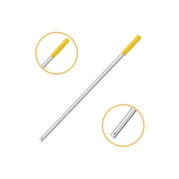 Mulpex Premium Kalite Delikli 140 cm Sarı Alüminyum Eloksallı Sap