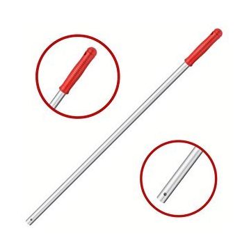 Mulpex Premium Kalite Vidalı 140 cm Kırmızı Alüminyum Eloksallı Sap