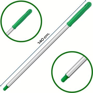 Mulpex Premium Kalite Vidalı 140 cm Yeşil Alüminyum Eloksallı Sap