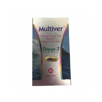 Multiver Omega 3 30 Kapsül Balık Yağı