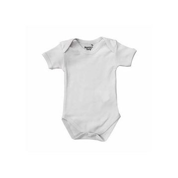 Mummy's Baby Beyaz Kısa Kollu Çıtçıtlı Body