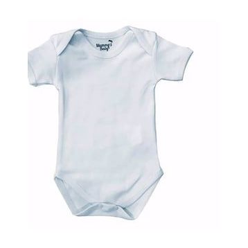Mummy's Baby Mavi Kısa Kollu Çıtçıtlı Body